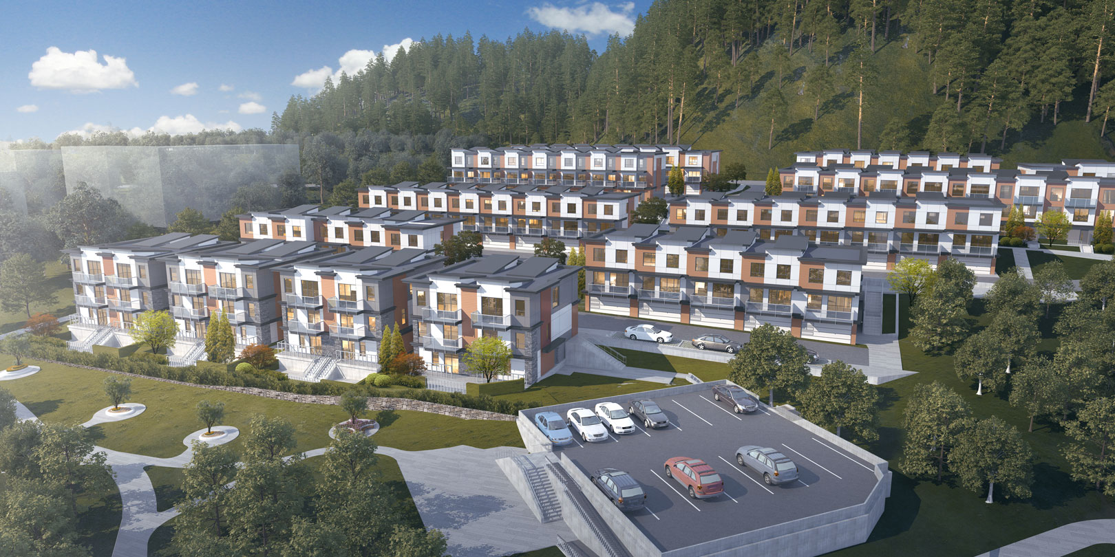 Shannon Lynn on the Lake Kelowna is a collection of 72 three- & four-bedroom Okanagan townhomes.