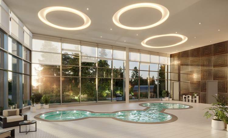 The Talistar Club includes indoor and outdoor hot tubs.