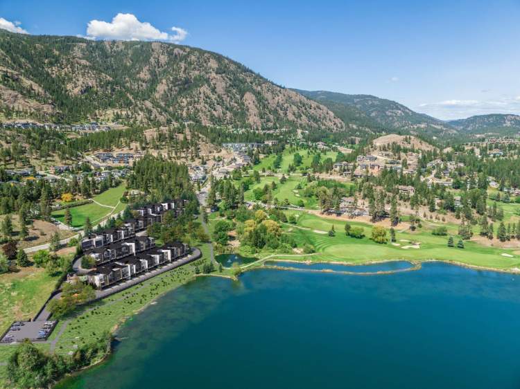 An exceptional West Kelowna lakefront location beside Shannon Lake Golf Club.