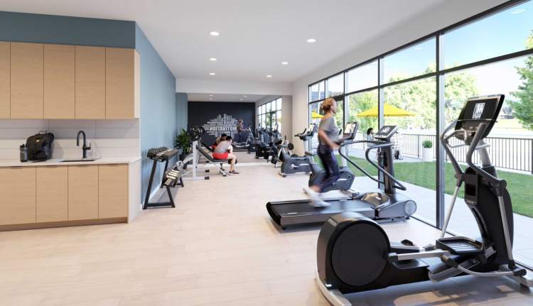 Silver and Cedar residents will have use of a ground-floor gym.