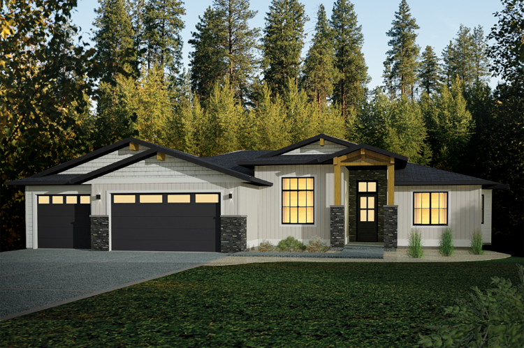 Example of a Modern Farmhouse custom home style for Sage Water.
