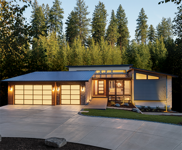 Example of an Okanagan Contemporary custom home style for Sage Water.