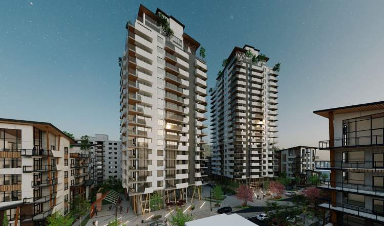 Trillium at City Gardens by Kelson Group is a 24-storey Kamloops condo tower.