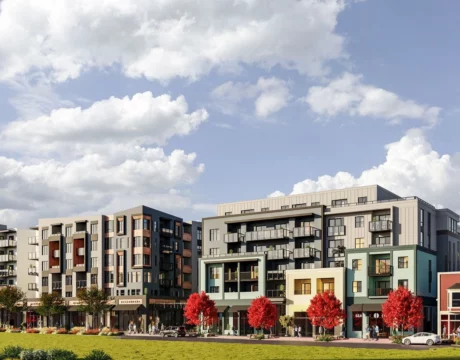 Mary Anne's Place Is A Port Moody Mixed-use Development With Condos, Apartments, And Retail.