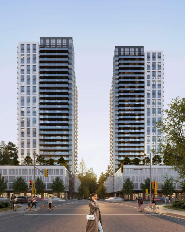 Town & Centre by Mosaic Homes is a Port Coquitlam development consisting of two residential highrises.