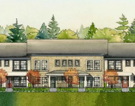 Leah Fort Langley By Conwest Developments Is A Collection Of 41 Pioneer-style Townhomes.