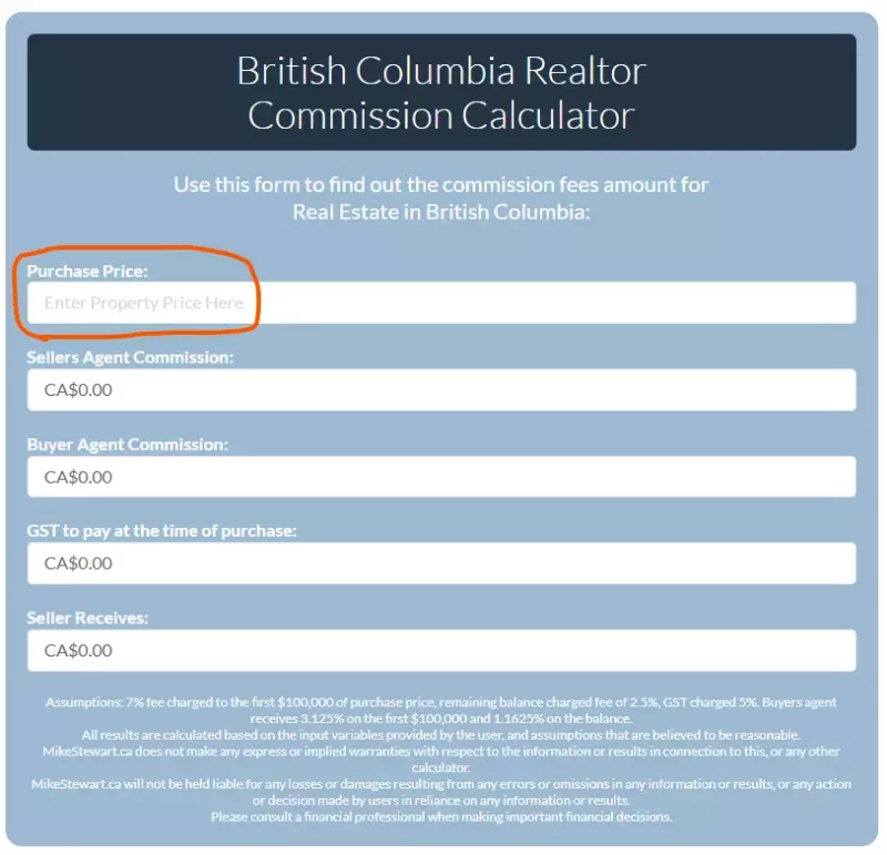 How to Calculate BC Real Estate Commission with GST - Realtor Fees Vancouver