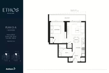 Ethos Metrotown Floor Plan C1-A