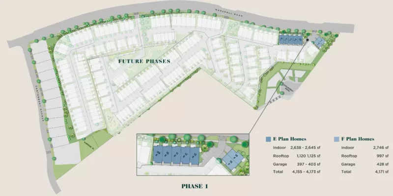 Grovemont Sumas Mountain Phase 1 site plan.