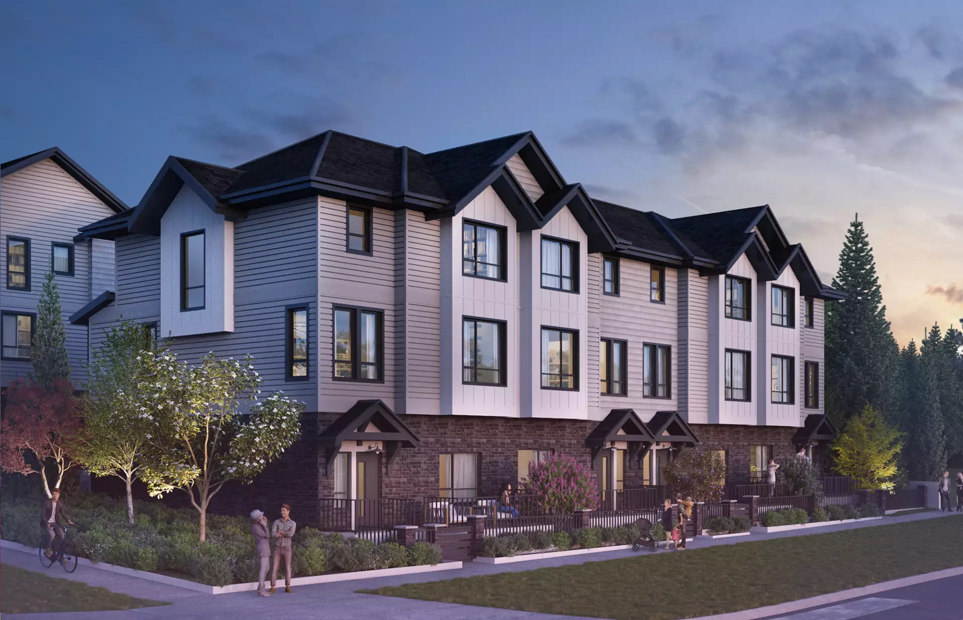 Signature Townhomes is a 39-unit South Newton strata development by Crescent Creek Homes.