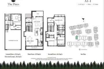 The Pines A1-1 floor plan.