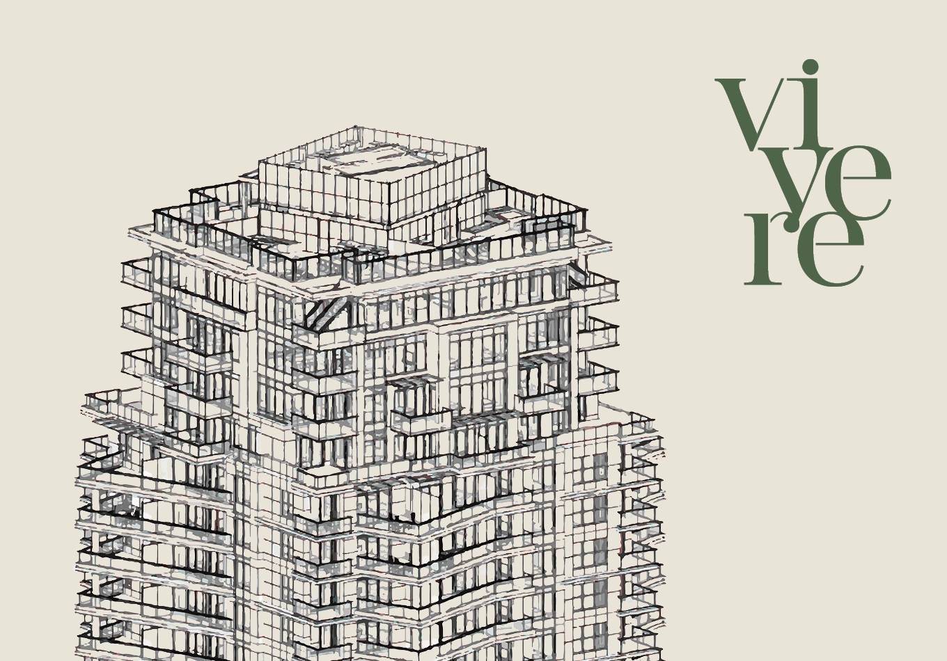 Vivere by Solterra is a 20-storey tower with 175 presale Surrey condos.