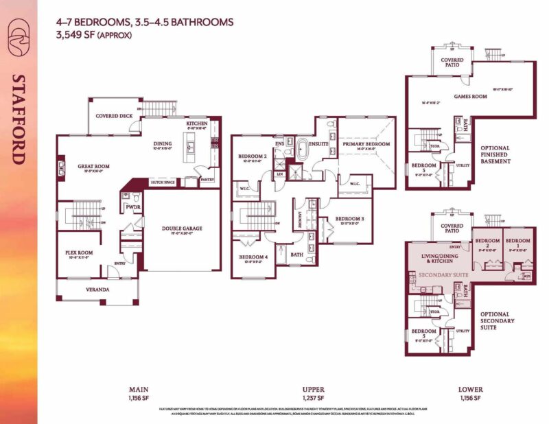 Abbey Heights Stafford floor plan.