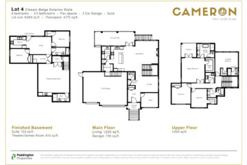 Cameron by Paddington Classic Beige floorplan.