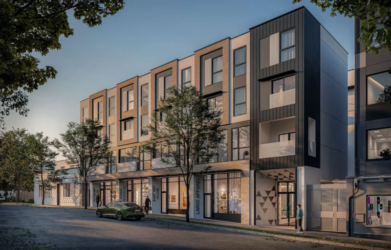 Hendry by Trillium Projects is an East Vancouver strata development with condos, lofts, and townhomes.