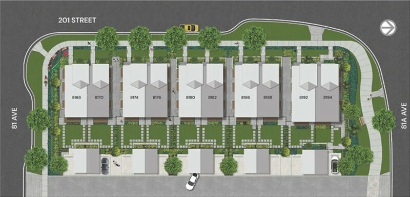 Moments by CCR site plan showing unit distribution.