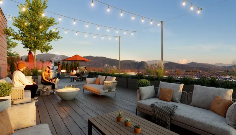 The rooftop patio at Montgomery by Redekop Faye.
