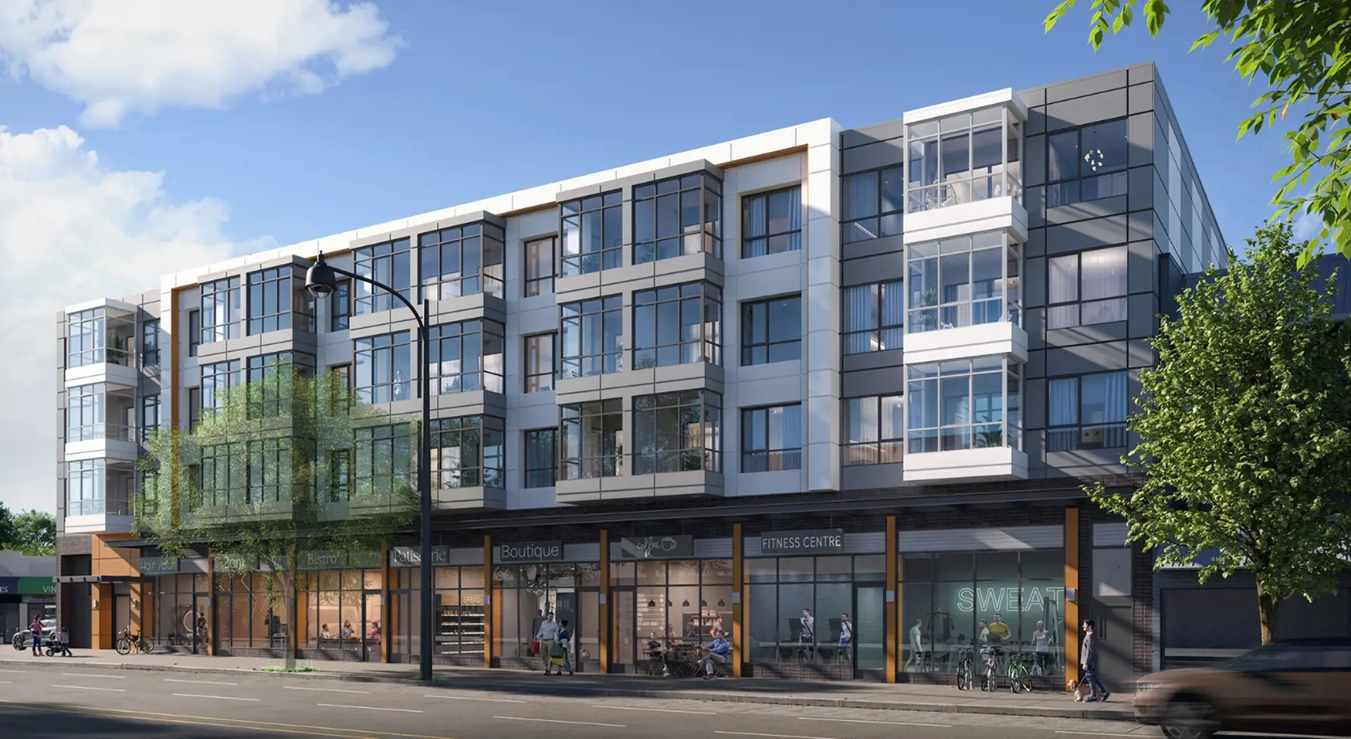 Solid Vancouver by Hana Ventures is a Kingsway corridor mixed-use lowrise with 52 condominiums