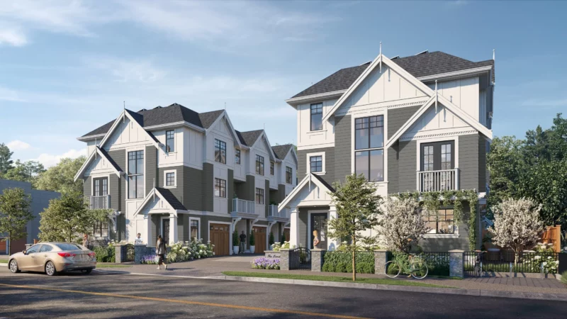 Village Landing is a boutique Victoria townhouse development by Norm Foster Properties.